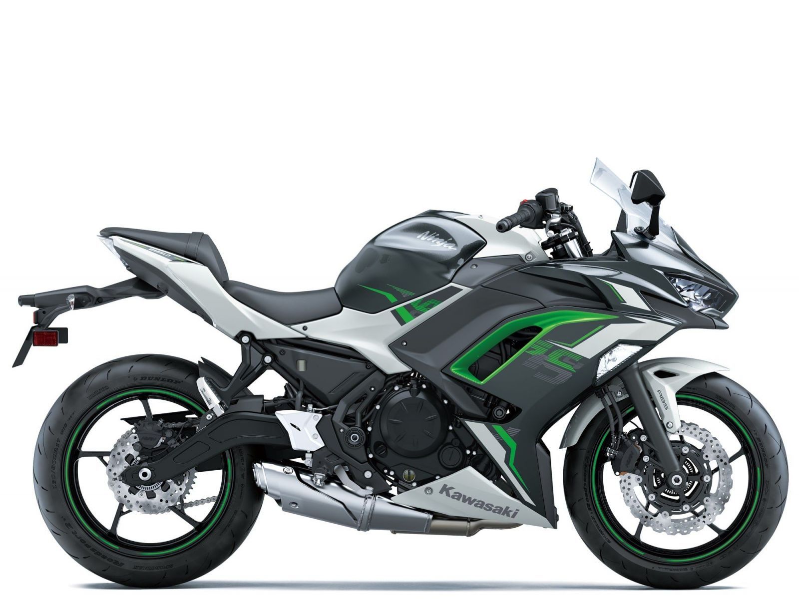 Мотоцикл KAWASAKI NINJA 650 - Pearl Robotic White/Metallic Carbon Gray '2024